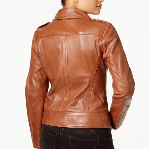 NWT Guess women leather Jacket, M - Picture 2 of 12